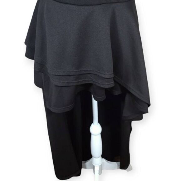 BLACK RUFFLE HI-LO TOP SZ.XL EUC - Picture 5 of 10